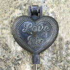 Rome Industries Love Pie Heart Shaped Pie Iron Cast Iron, 4.25'' X 28'', Gray