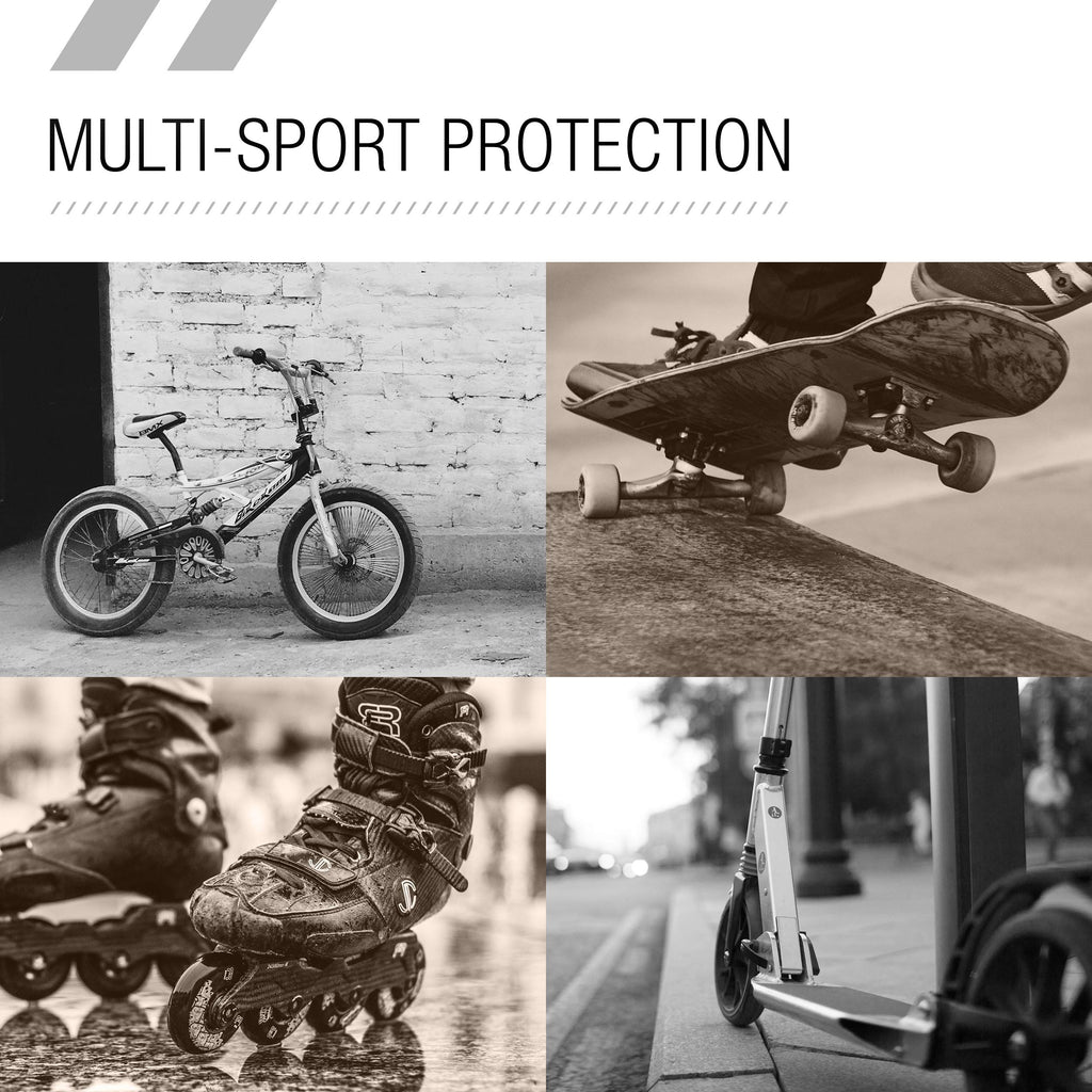 80Six Dual Certified Kids Bike, Scooter, And Skateboard Helmet, Grey Matte, Small / Medium - Ages 8+