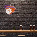 Rico Industries Ncaa Clemson Tigers State Shape Shape Cut Pennant - Home And Living Room D  Cor - Soft Felt Ez To Hang, 18X0.10X
