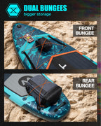 Myboat 11'6  34  6 Extra Wide Inflatable Paddle Board, Stand Up Paddle Board For Fishing, Sup Board With 3 Removable Fins, Dual