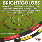 Eyeline Golf Target Circle - 3 Ft Diameter Target Circle As Training Aid - Ideal For Chipping And Pitching - Super Thin With Fol