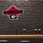 Rico Industries Ncaa Georgia Bulldogs Diamond Shape Cut Pennant - Home And Living Room D  Cor - Soft Felt Ez To Hang