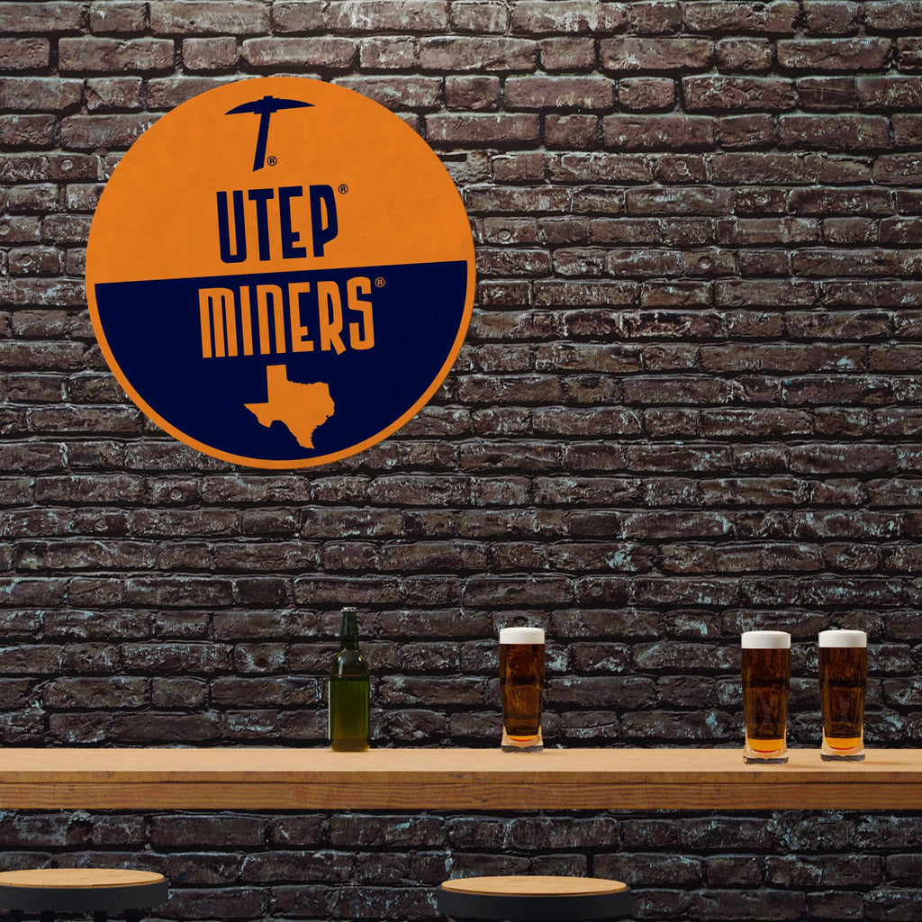 Rico Industries Ncaa Texas-El Paso Miners Classic Shape Cut Pennant - Home And Living Room D  Cor - Soft Felt Ez To Hang