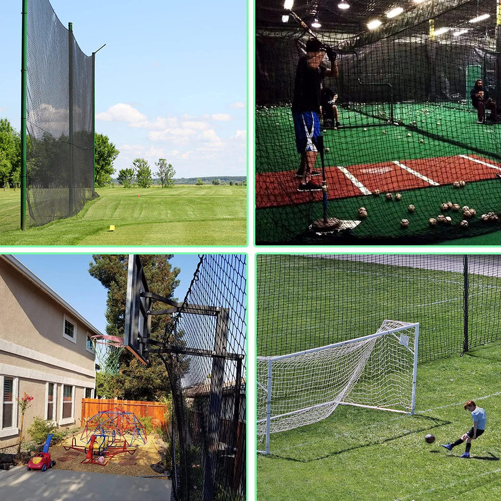 Iuzeai 10X20Ft Golf Netting High Impact Golf Practice Net(Net Only), Golf Sports Netting Barrier Nets, Heavy Duty Nylon Netting