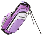Precise M3 Ladies Womens Complete Golf Clubs Set Includes Driver, Fairway, Hybrid, 7-Pw Irons, Putter, Stand Bag, 3 H/Cs Purple