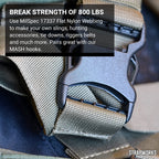Strapworks Military Spec Flat Nylon Webbing - Milspec 17337 Strap For Slings, Backpack Straps, Tactical Projects - Made In The U