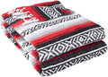 YogaDirect Deluxe Mexican Yoga Blanket, Red, 76-Inch x 57-Inch