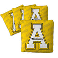 YouTheFan Officially-Licensed NCAA Appalachian State Mountaineers Set of 4 Cornhole Bags - All Weather Regulation 6    x 6    Si