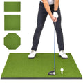 Gosports Golf Hitting Mat - Elite 5 X 4 Ft - 15 Mm Artificial Turf Training Mat For Indoor/Outdoor Swing Practice, Includes 3 Ru