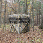 Tangkula 3 Person Pop Up Ground Blind, Portable Hunting Blind With Mesh Windows, Carrying Bag & Ground Stakes, Camouflage Huntin