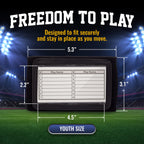 Gsm Brands Quarterback (Qb) Play Wristband - Youth Size - Pro Football Armband Playbook - 20 Pack (Black)
