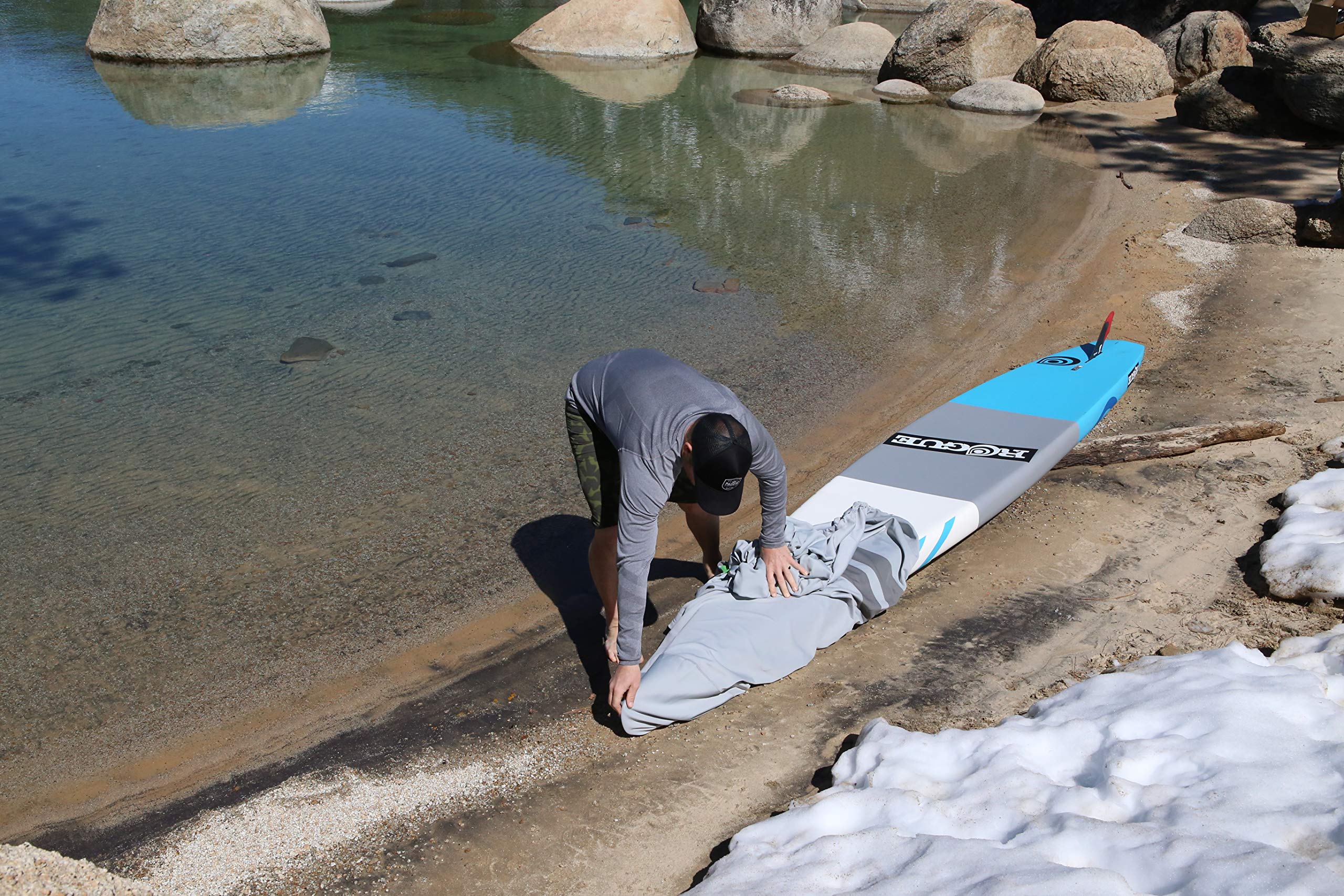 Vamo Sup Stand Up Paddleboard 4-Way Stretch Uv Board Cover For Paddleboards, Kayaks, And Surfboards (Paddleboard Not Included) (