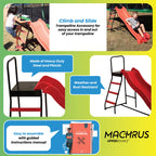 Upper Bounce Machrus Trampoline Step N Slide, Trampoline Ladder, Kids Slide, Trampoline Slide, Stair Slide, Trampoline Toys, Tra