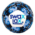 Swax Lax Lacrosse Training Ball - Indoor Outdoor Practice Less Bounce & Rebounds (1 Blue Camo Sticks)