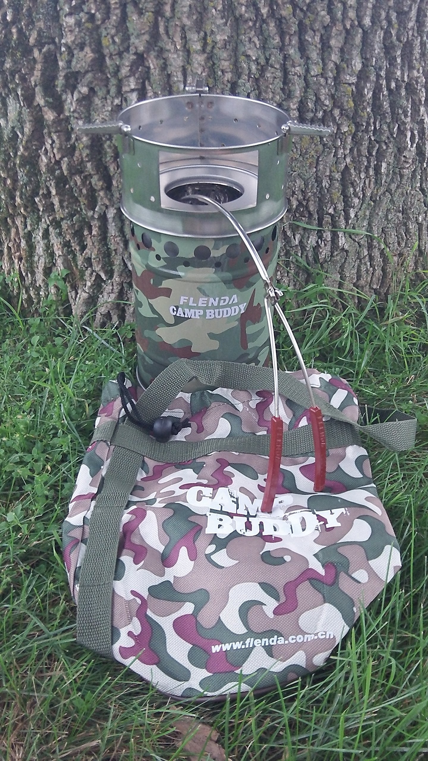 Flenda Camp Buddy Natural Draft Firewood Camp Stove