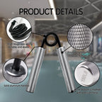 Xzyppci Metal Grip Strength Trainer 6Pack,50-300Lb Hand Gripper Set,Non-Slip Heavy-Duty Wrist Forearm Strengthener,Hand Grip Str
