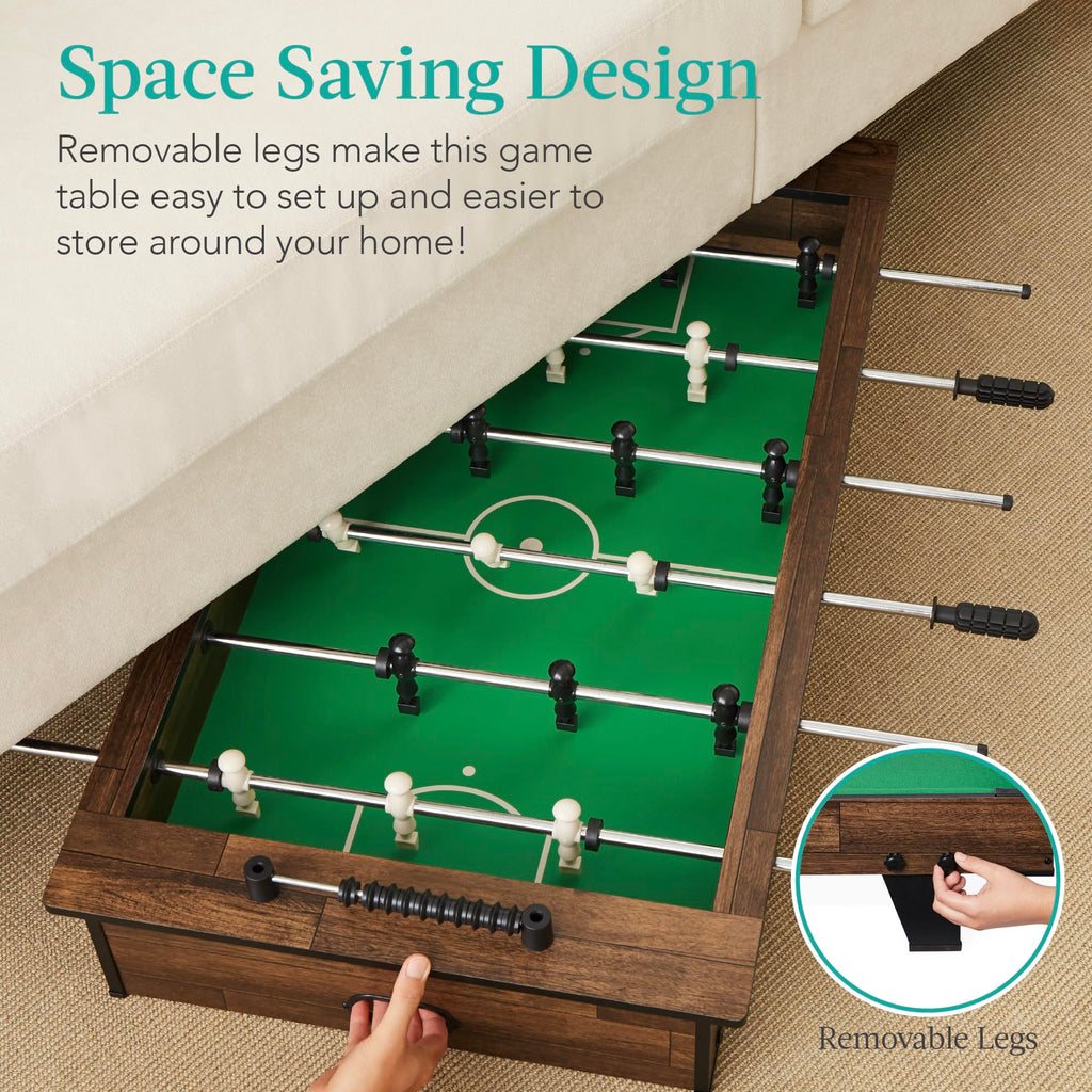 Best Choice Products 40In Tabletop Foosball Table, Compact Mini Arcade Table Hand Soccer For Kids And Adults, Home, Game Room W/