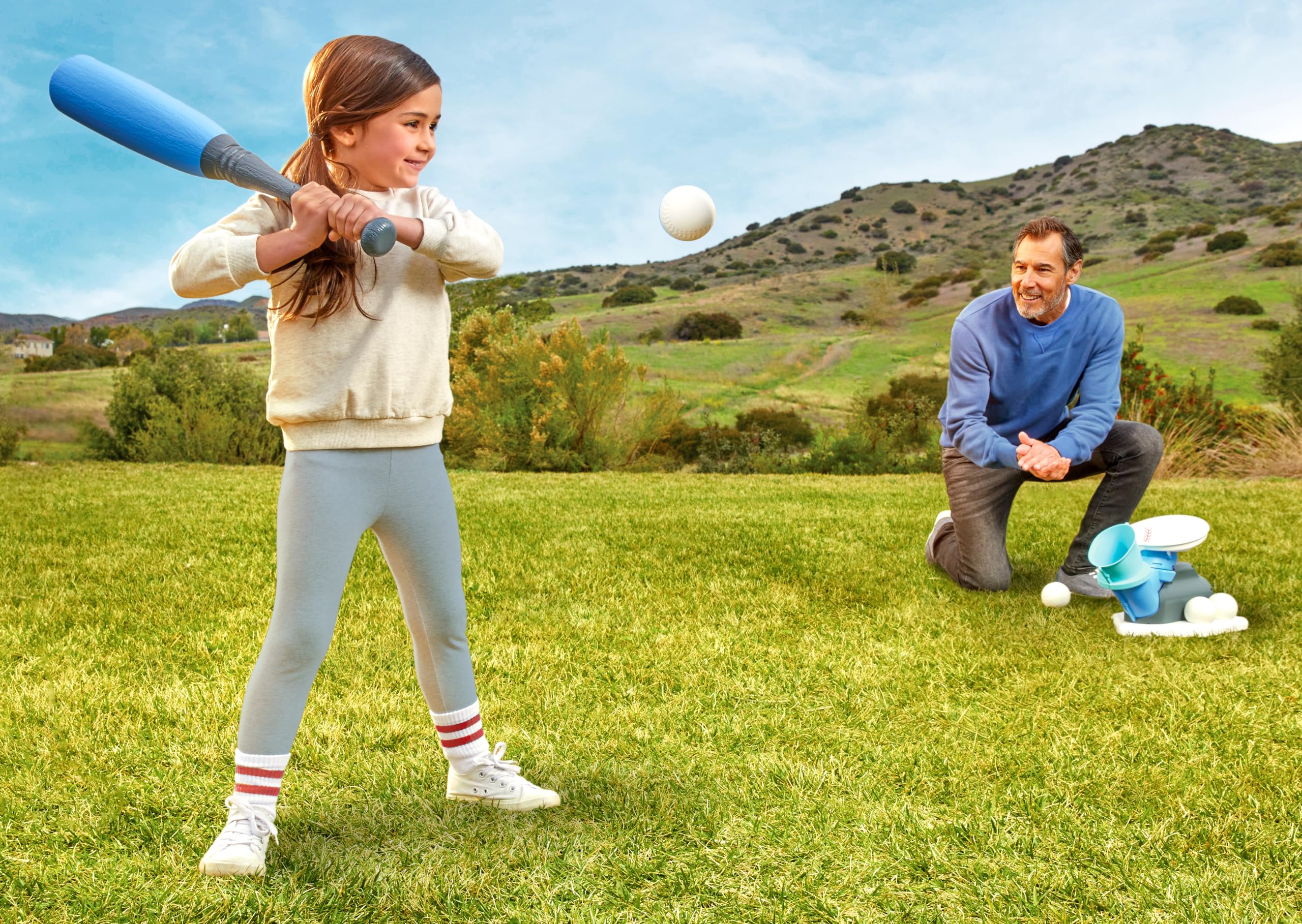 Little Tikes 2-In-1 Pop 'N Pitch Trainer, Outdoor Sports Experience For Boys And Girls Ages 3+