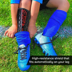 Malaga Soccer Shin Guard with Adjustable Straps-Black/Red - Vizari Sports