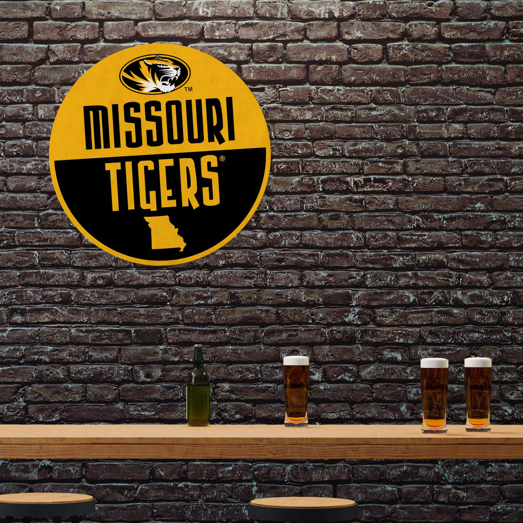 Rico Industries Ncaa Missouri Tigers Classic Shape Cut Pennant - Home And Living Room D  Cor - Soft Felt Ez To Hang