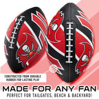 Franklin Sports Nfl Tampa Bay Buccaneers Football - Youth Football - Mini 8.5'' Rubber Ball - Perfect For Kids - Team Logos And