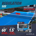 Joola Professional Grade Wx Aluminum Indoor & Outdoor Table Tennis Net And Post Set - Quick Setup - 72In Regulation Ping Pong Ne