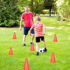 Alyoen 9 Inch Orange Traffic Cones, Plastic Sports Cones, Soccer Training Cones For Outdoor Activity & Festive Events (Sets Of 1