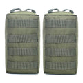 Tacticool 2 Pack Molle Pouches - Tactical Compact Water-Resistant Edc Pouch (2 Pack-Army Green)
