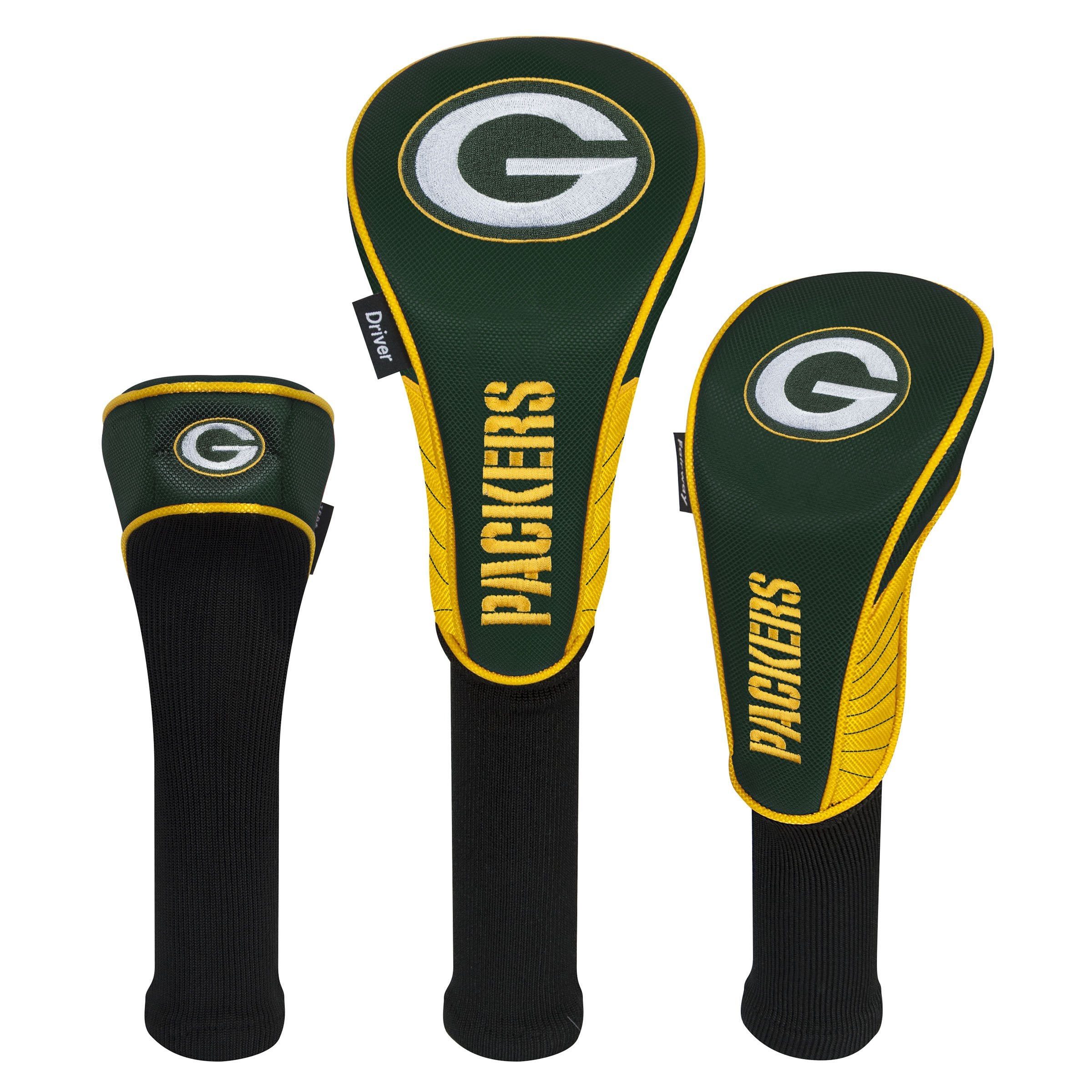 Team Effort Green Bay Packers Driver Fairway Hybrid Set of Three Headcovers