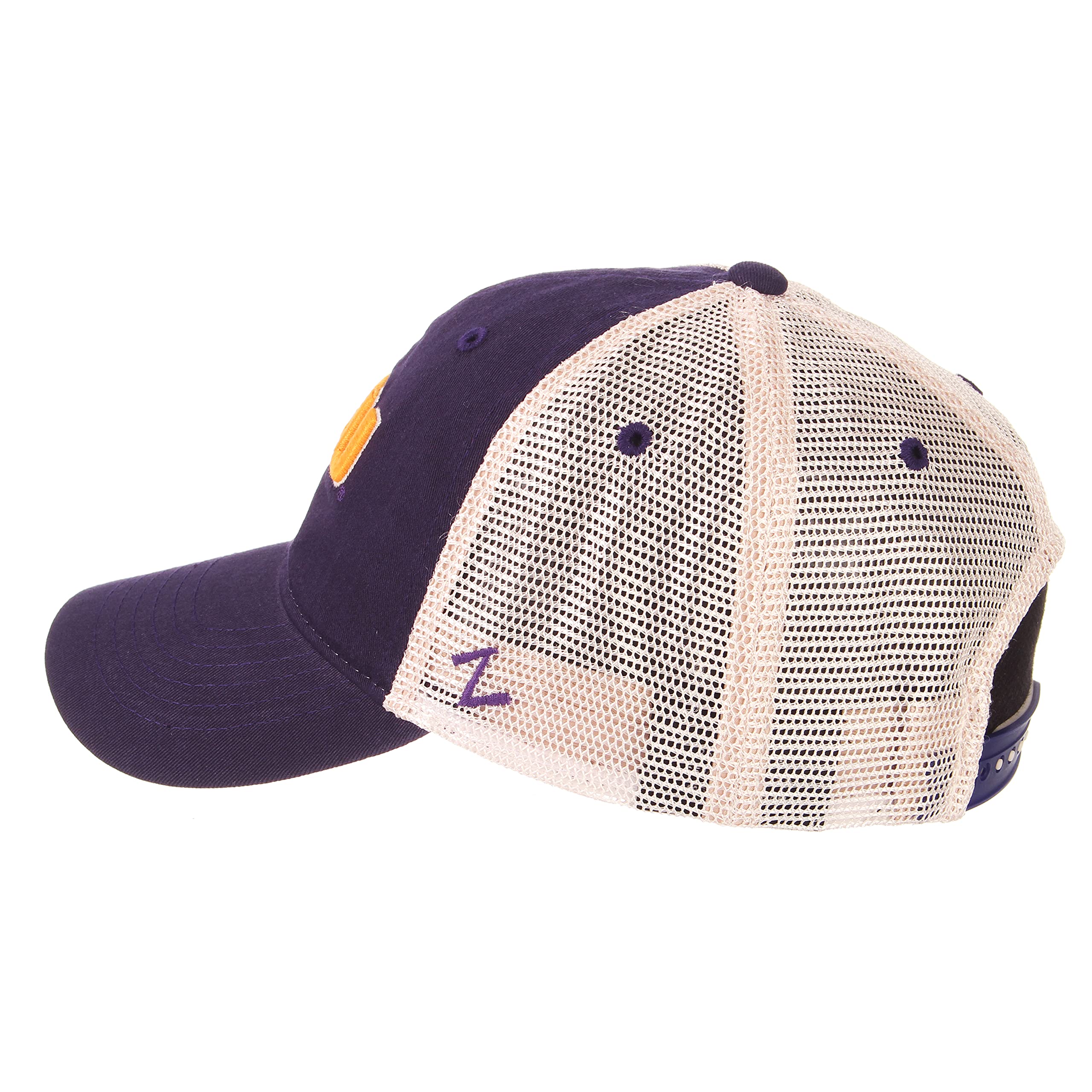 Ncaa Zephyr Lsu Tigers Mens University Relaxed Hat, Adjustable, Team Color/Stone