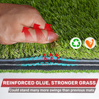 Saplize 23'' X 16'' Foldable Golf Hitting Mat, 2-In-1 Golf Turf Grass Mat, Rough And Fairway For Hitting, Chipping And Putting G