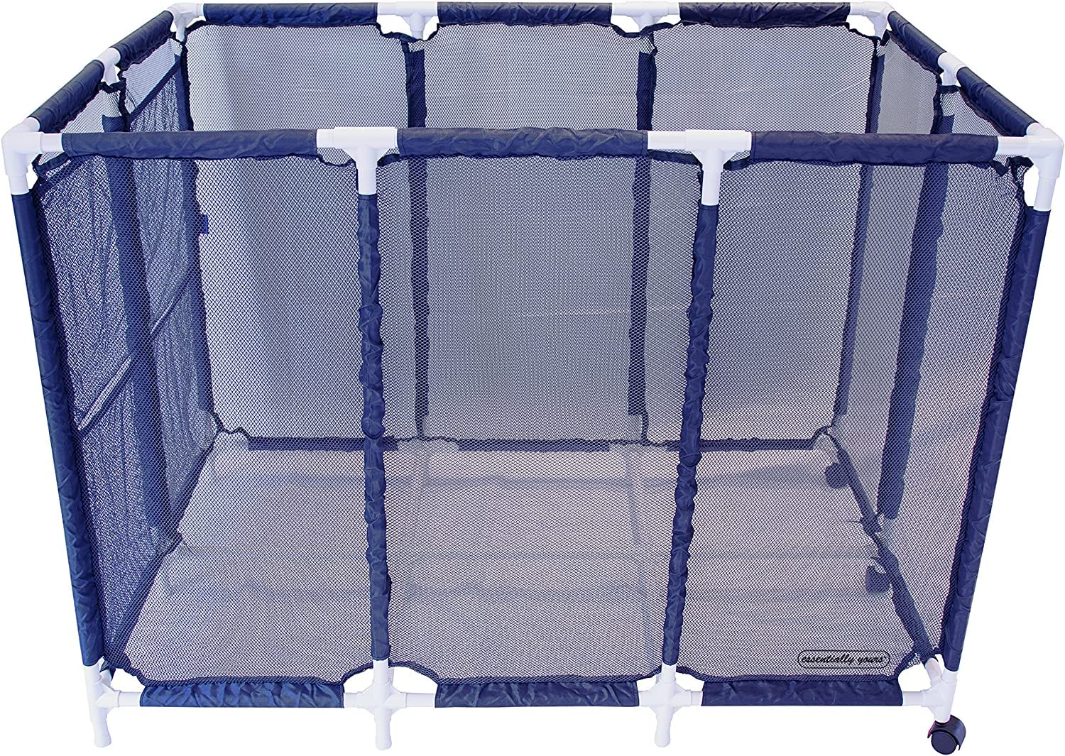 Modern Blue Pool Storage Bin - Xx-Large | Nylon Mesh Basket Organizer For Your Goggles, Beach Balls, Floats, Swim Toys & Accesso