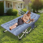 2 Pack 79 L X 32 W X 18 H Oversize Xxl Camping Cot With Comfortable Mattress For Adults Extra Wide Cots For Sleeping Heavy Duty