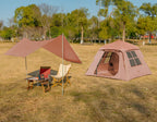 Kazoo Instant Camping Tent (4P Coffee)