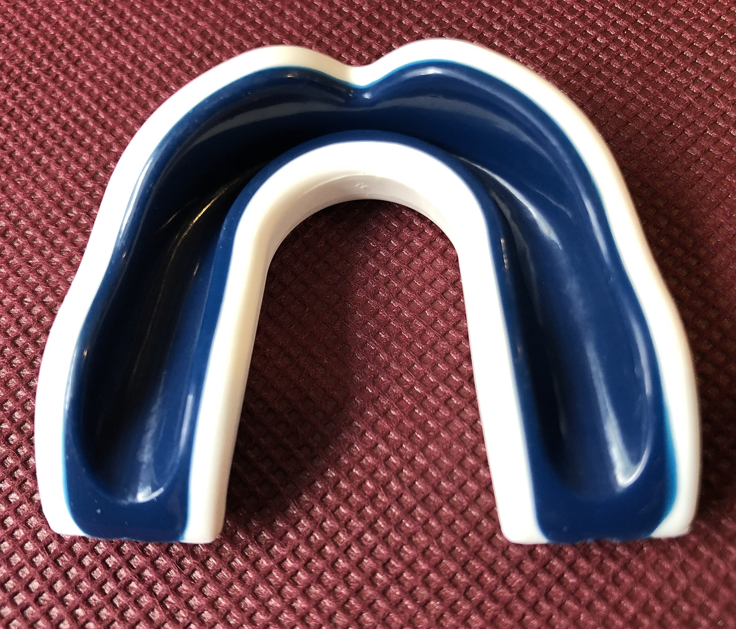 Oral Mart White/Navy Blue Kids Mouthguard For Sports - Youth Mouthguard For Karate, Football, Martial Arts, Taekwondo, Boxing, R