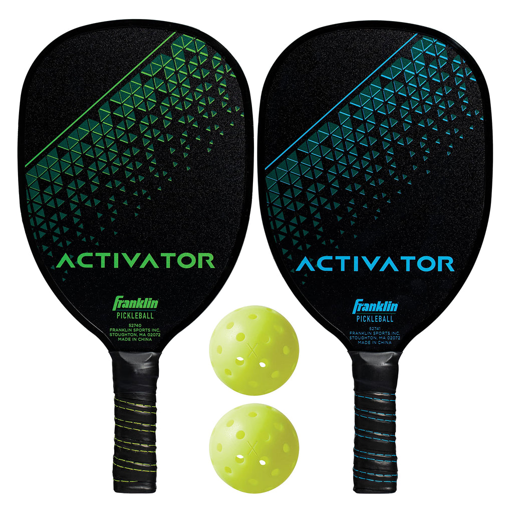 Franklin Sports Pickleball Paddle And Ball Set -Wooden Rackets + Pickleballs - 2 Players - Activator - Usa Pickleball (Usapa) Ap
