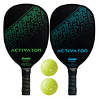 Franklin Sports Pickleball Paddle And Ball Set -Wooden Rackets + Pickleballs - 2 Players - Activator - Usa Pickleball (Usapa) Ap