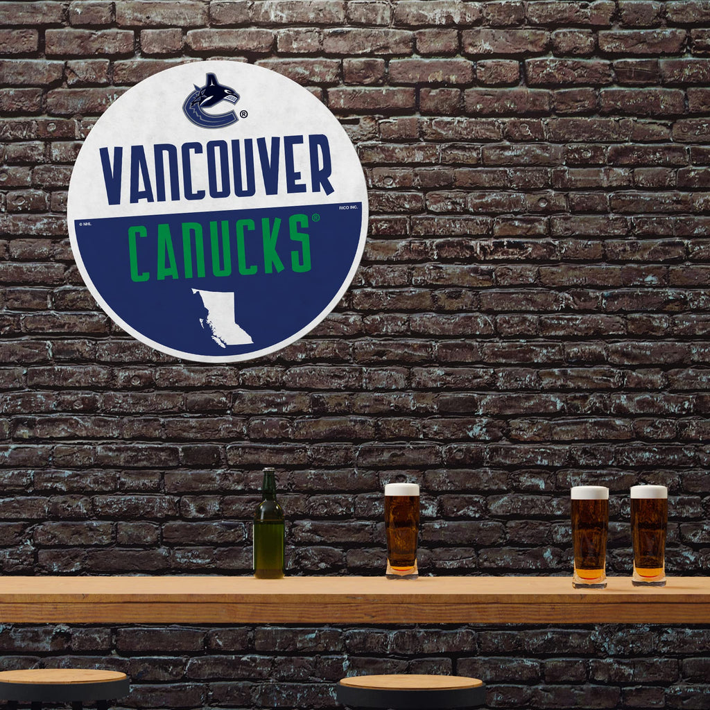 Rico Industries Nhl Vancouver Canucks Classic Shape Cut Pennant - Home And Living Room D  Cor - Soft Felt Ez To Hang