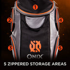Onix Pickleball Durable Backpack Is Designed To Carry Paddles, Balls, Apparel, And Water Bottles