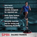 SPRI Balance Trainer Pro - Dome Shape Half-Exercise Ball with Non-Skid Base - For Balance Training, Strength Building, Toning, a