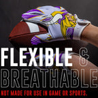 Franklin Sports Minnesota Vikings Youth Nfl Football Receiver Gloves - Receiver Gloves For Kids - Nfl Team Logos And Silicone Pa