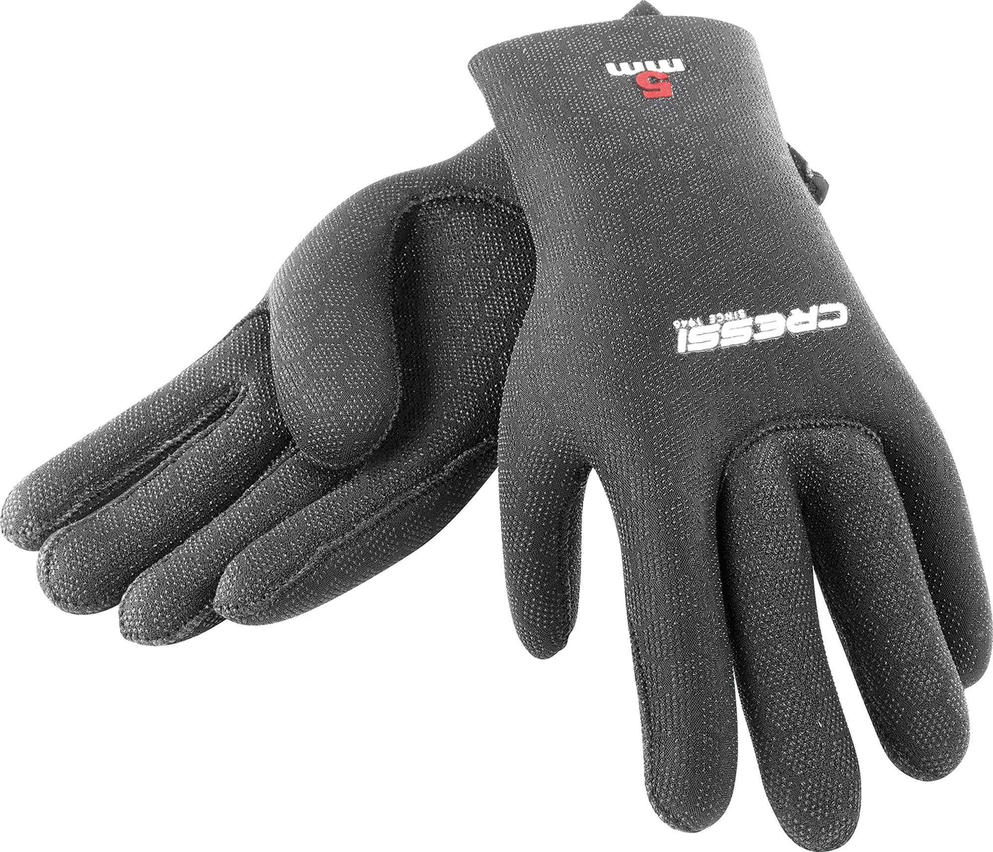 Cressi High Stretch Gloves 5 Mm, Black, L