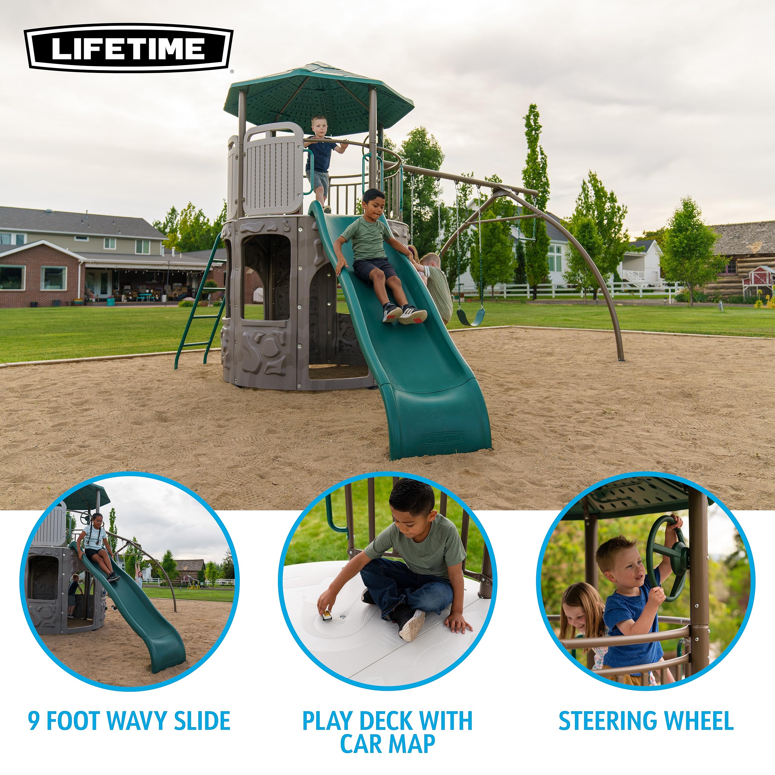Lifetime Adventure Tower Swing Set Playset