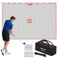 Golf Practice Net, Heavy-Duty Multi Sports Netting Barrier 10FT | 15FT |20FT |25FT Golf Hitting Net for Garage, Ideal for Backya