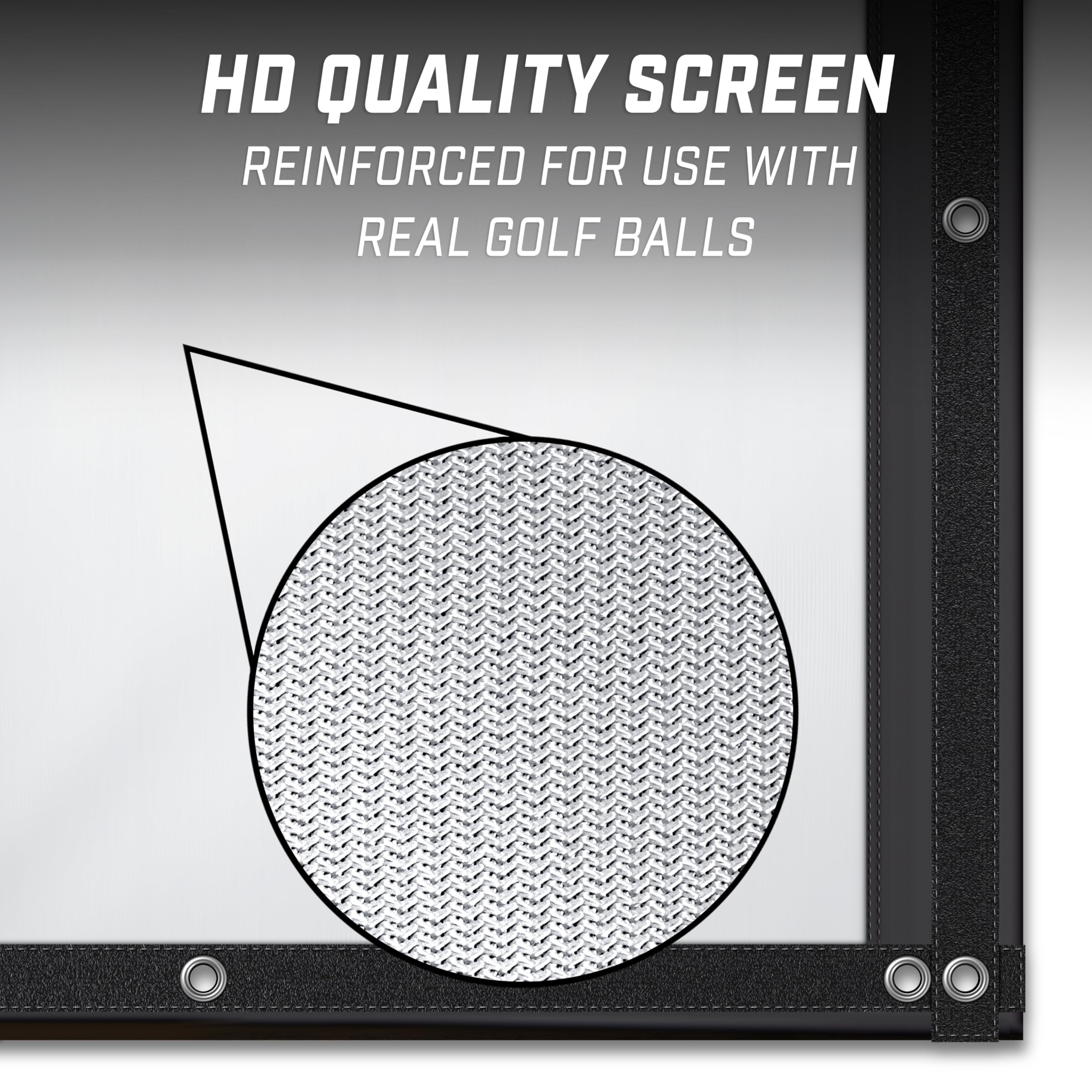 GoSports Golf Simulator Enclosure Replacement Sim Screen - Not Compatible with Other Brands - 10 x 8 ft