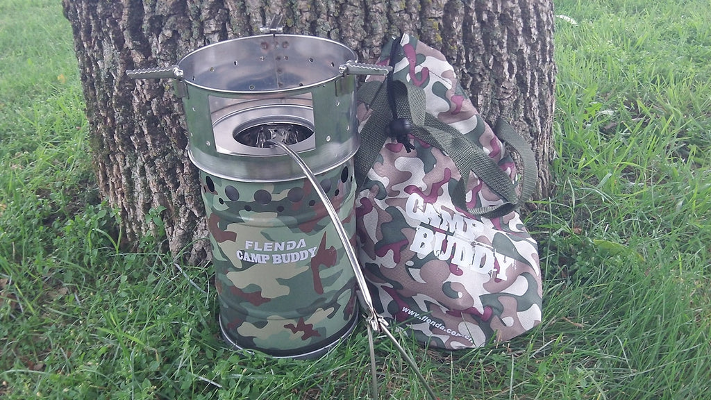 Flenda Camp Buddy Natural Draft Firewood Camp Stove