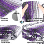 Hydration Nation Authentic Extra Large Mexican Blanket (70X50) - Handwoven Yoga, Serape - Artisanal Falsa, Beach, Camping, Picni