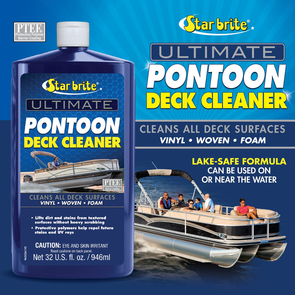 Star Brite Ultimate Pontoon Deck Cleaner - Lift Dirt & Stains From All Carpets, Woven, Foam & Textured Surfaces - 32 Oz (096332)