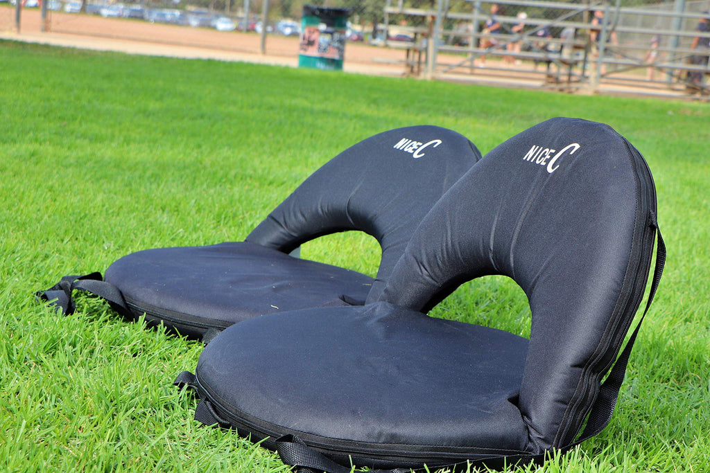 Nice C Stadium Seats, Floor Chairs, Bleacher Chairs, 10-Posisition Reclining Waterproof Cushion, Ultralight, Foldable, Extra Thi