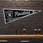 Rico Industries Nfl Football Las Vegas Raiders Classic 12'' X 30'' Felt Wall D  Cor Pennant - Great For Home/Bed Room/Man Cave D